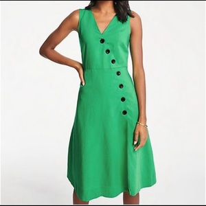 Ann Taylor - Green Dress, A line, Size 4